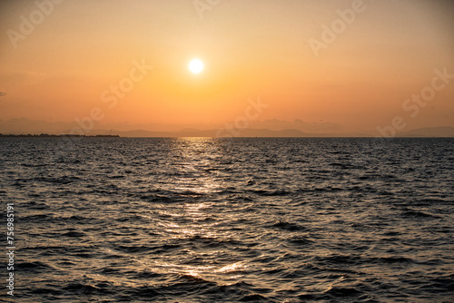 Sunset and sea