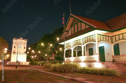 The building in Chan Kasem Palace is in the former capital of Ayutthaya province of Thailand. It was built in 2120 and has been reconstructed. Taken on 21-02-2024 photo