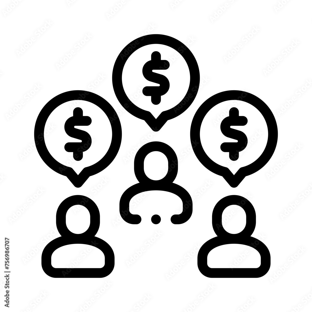 investor line icon investor line icon