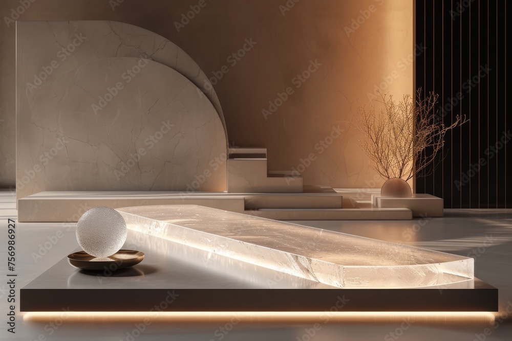 A minimalist podium that exudes understated sophistication