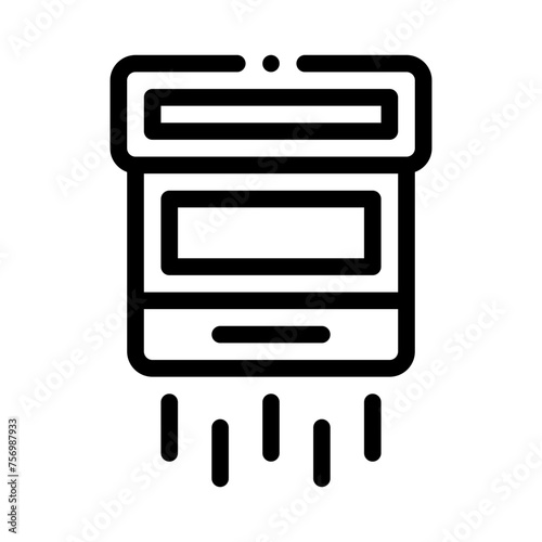 hand dryer line icon