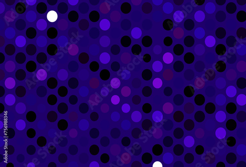 Dark Purple vector texture with disks.