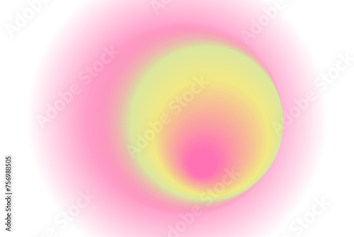 Aesthetic blur rainbow gradient background with abstract gradation circle, iridescent gradation vector holographic watercolor blend of neon pink, lime green, yellow color wallpaper