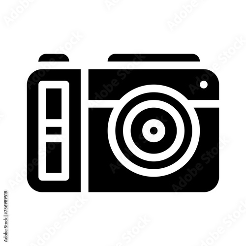 photo camera glyph icon