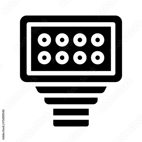 lighting glyph icon