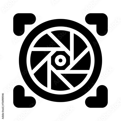 shutter glyph icon