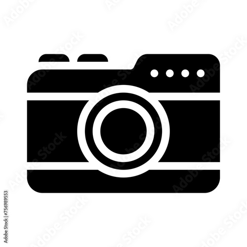 photo camera glyph icon