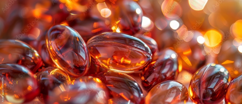 Detailed image of cod liver oil pills Detailed image of cod liver oil pills
