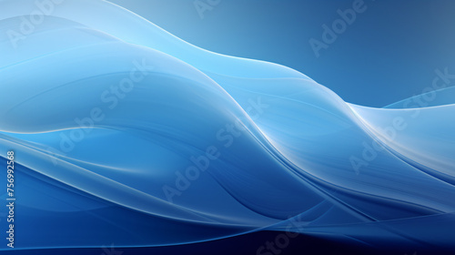 3D rendered fractal blue abstract background