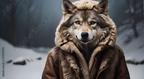 A wolf with a sheepskin coat