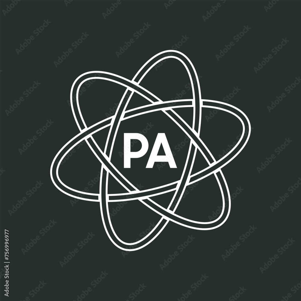 PA letter logo design on white background. PA logo. PA creative initials letter Monogram logo icon concept. PA letter design PA letter logo design on white background. PA logo. PA creative initials letter Monogram logo icon concept. PA letter design