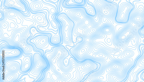 Topographic map contour background. Vector abstract topographic map concept with space for your copy. Topo map with elevation. Contour map vector. 