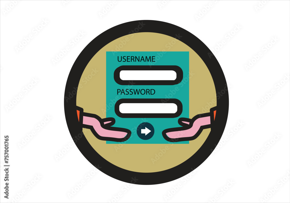 Security system for two or multi users. Editable Clip Art. Security system for two or multi users. Editable Clip Art.