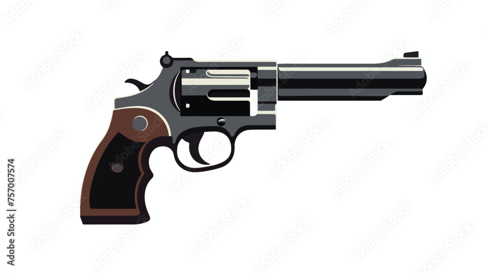 Gun icon on white background flat vector 