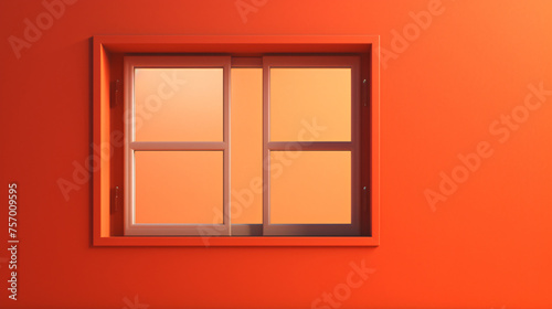 Automatic emergency window opening solid color background