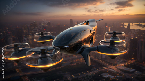 Autonomous aerial taxis transportation