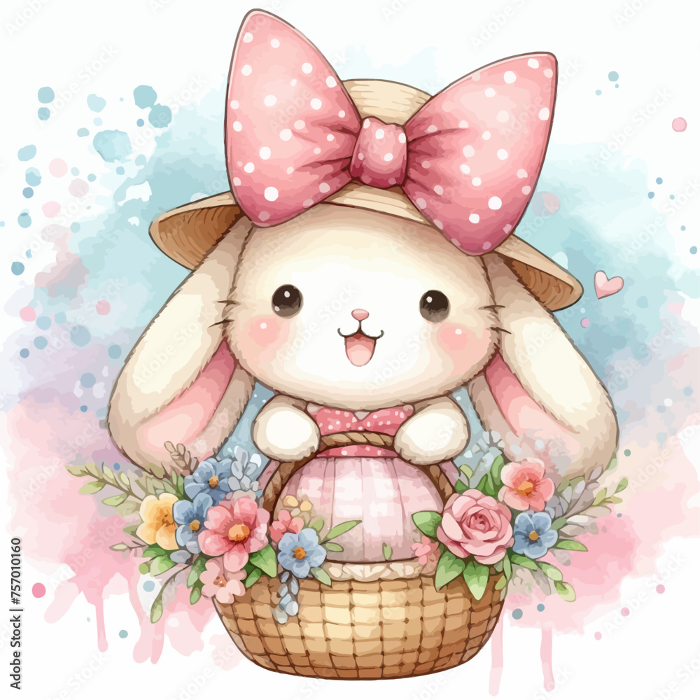 Vector image of rabbit Vector image of rabbit