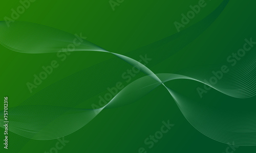 green soft gradient with smooth lines wave curves abstract background