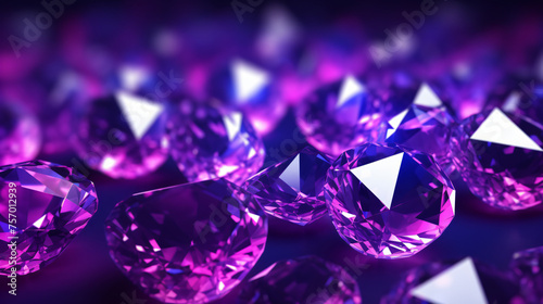 Background with purple diamonds arranged randomly