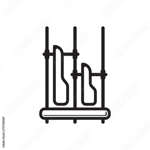 Angklung icon vector illustration template design