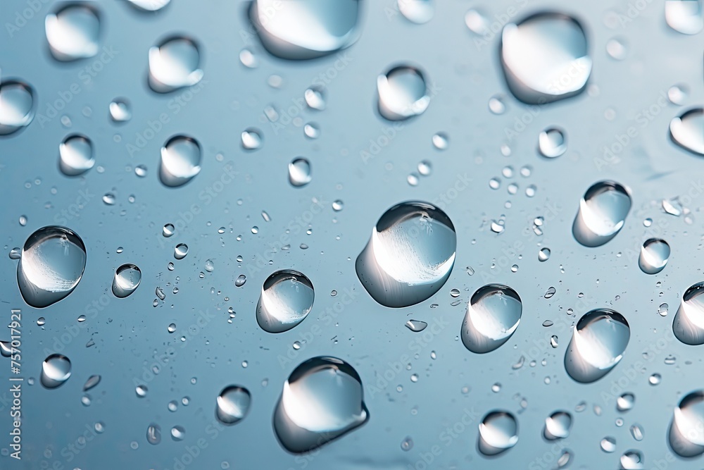 Background of Water Droplets. Close-up view.