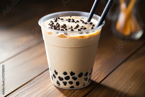 Bubble Milk Tea is a drink commonly found in Taiwanese drinking culture. 