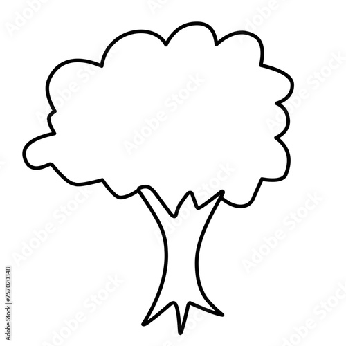 Tree Vector Line Icon