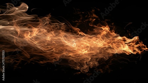  a fire on a black background 