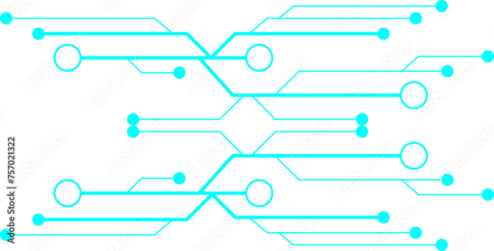 Obraz premium Futuristic Lined Tech