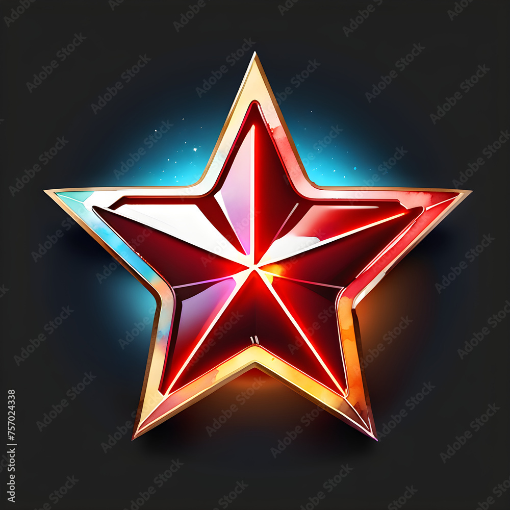 Radiant Crimson: Unveiling the World of Red Star-shaped Bulbs(Generative AI) Radiant Crimson: Unveiling the World of Red Star-shaped Bulbs(Generative AI)