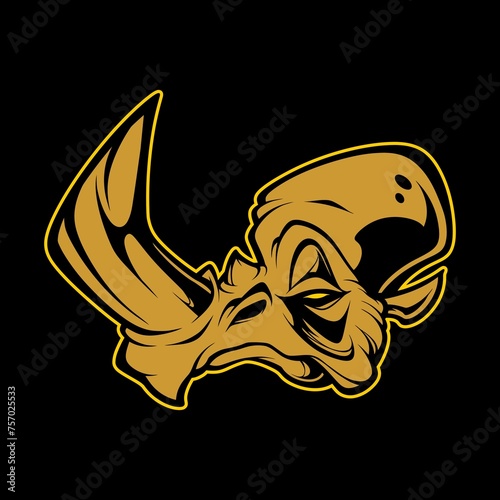 rhino head logo (ID: 757025533)