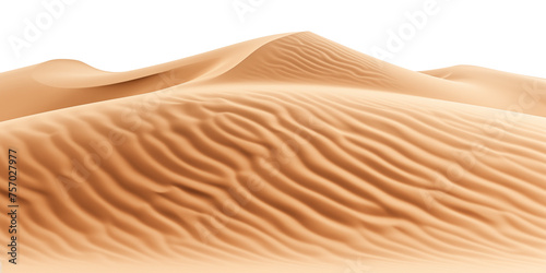 Sand Dunes isolate on White Background Nature Landscape Desert Sand Wave
