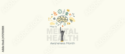 May is Mental Health Awareness Month banner.