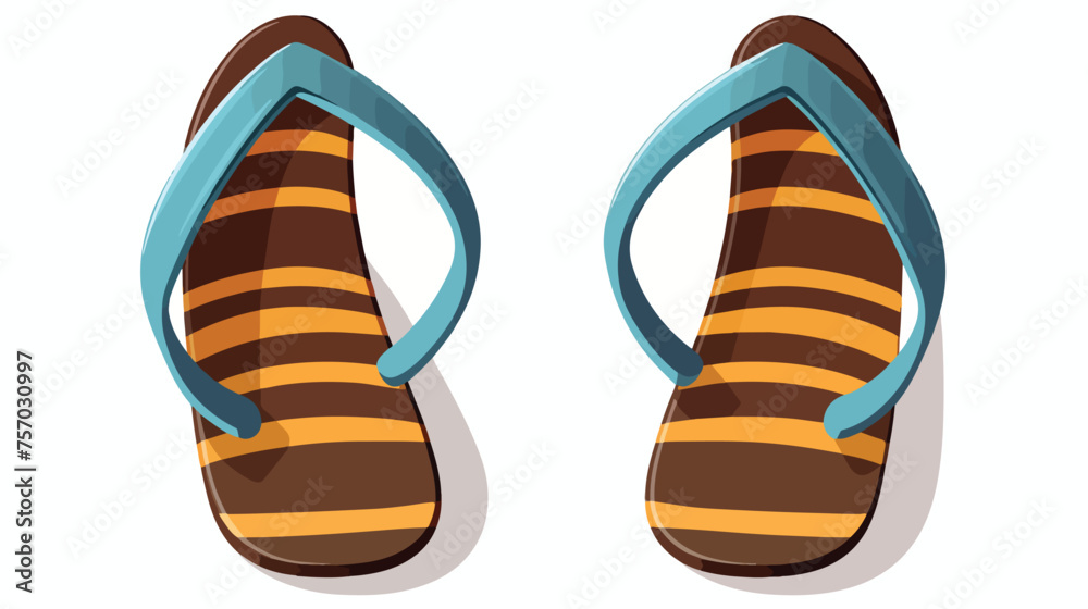 Flip flops isolated icon vector illustration design