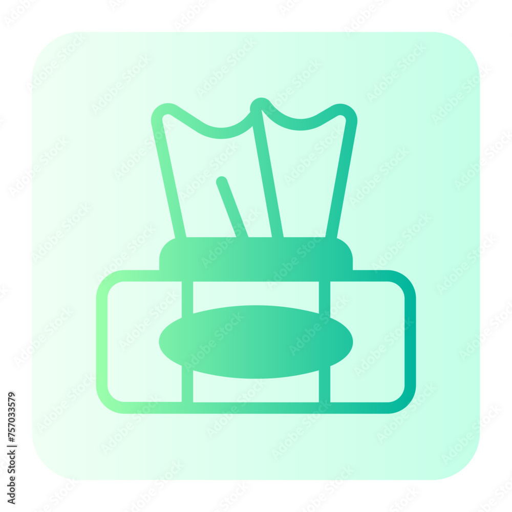 tissue box gradient icon tissue box gradient icon