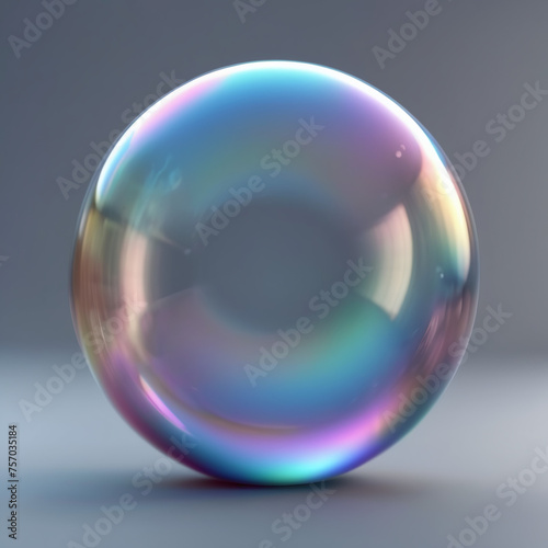 Iridescent sphere, isolated