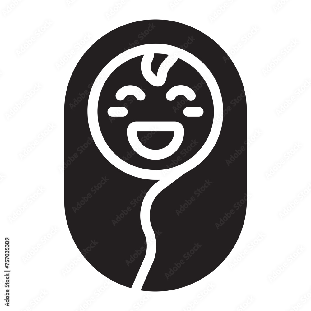 newborn glyph icon