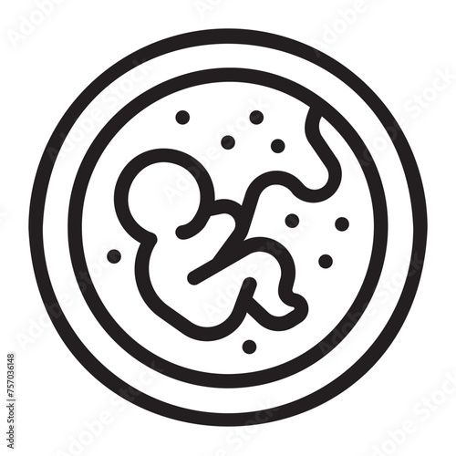 embryo line icon