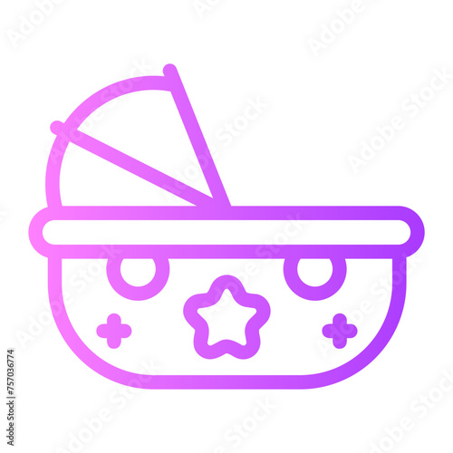 cradle gradient icon