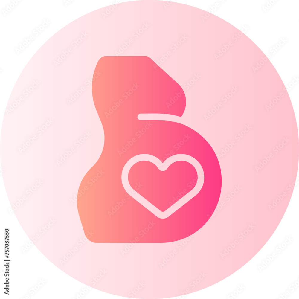 pregnancy gradient icon pregnancy gradient icon