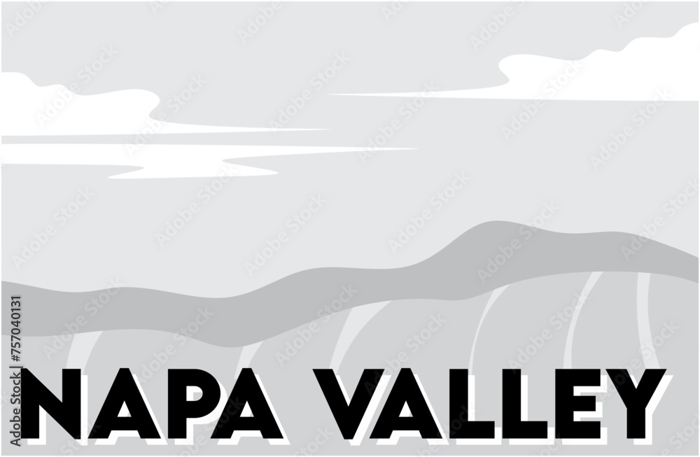 Napa Valley with beautiful view Napa Valley with beautiful view