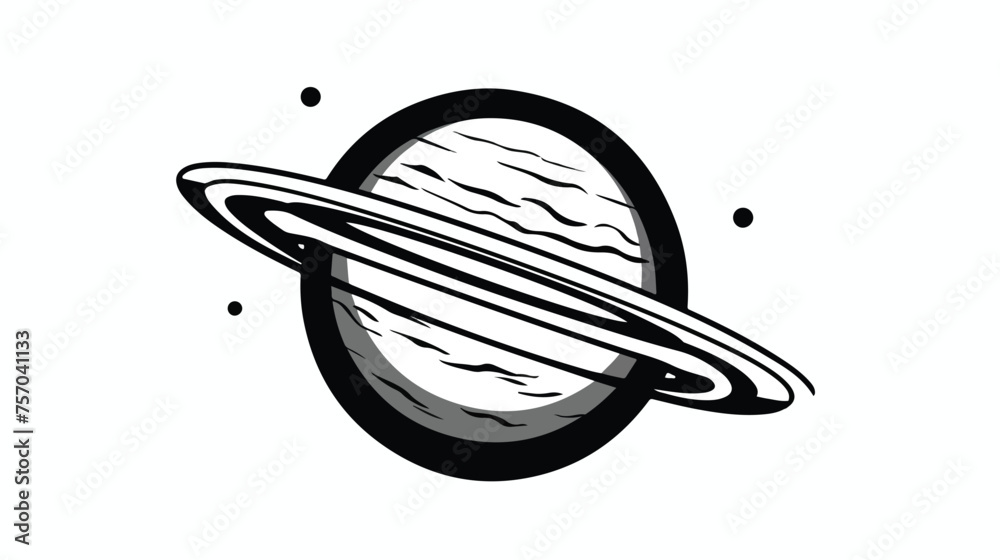 A Jupiter planet outline icon or simple Jupiter vector
