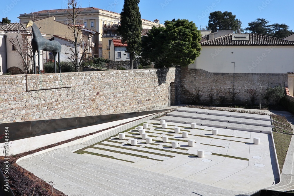 Benevento - Terrazza dell'Hortus Conclusus dalla terrazza superiore