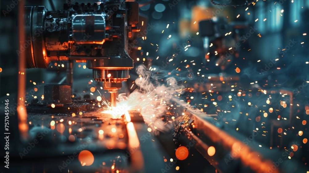 State-of-the-art welding equipment in action State-of-the-art welding equipment in action