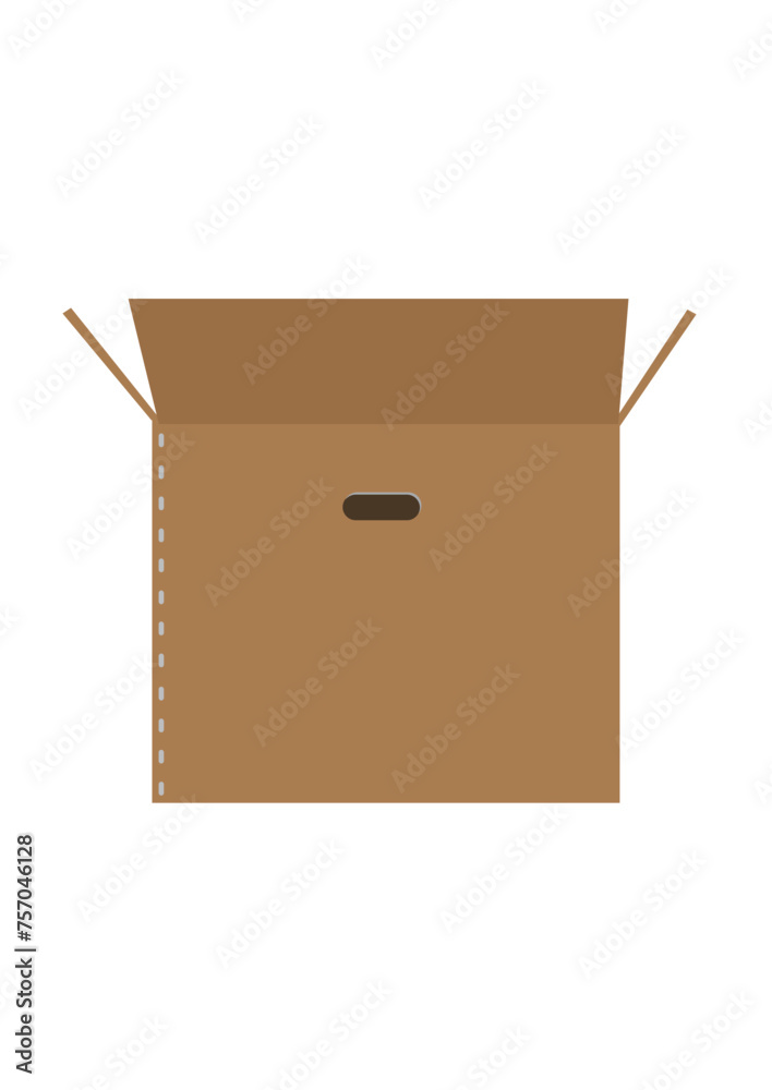 Box container flat. Editable Clipart. Box container flat. Editable Clipart.