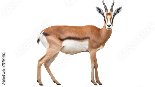Serene Gazelle Close-Up on transparent background