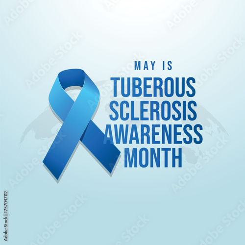 vector graphic of Tuberous Sclerosis Awareness Month ideal for Tuberous Sclerosis Awareness Month celebration.