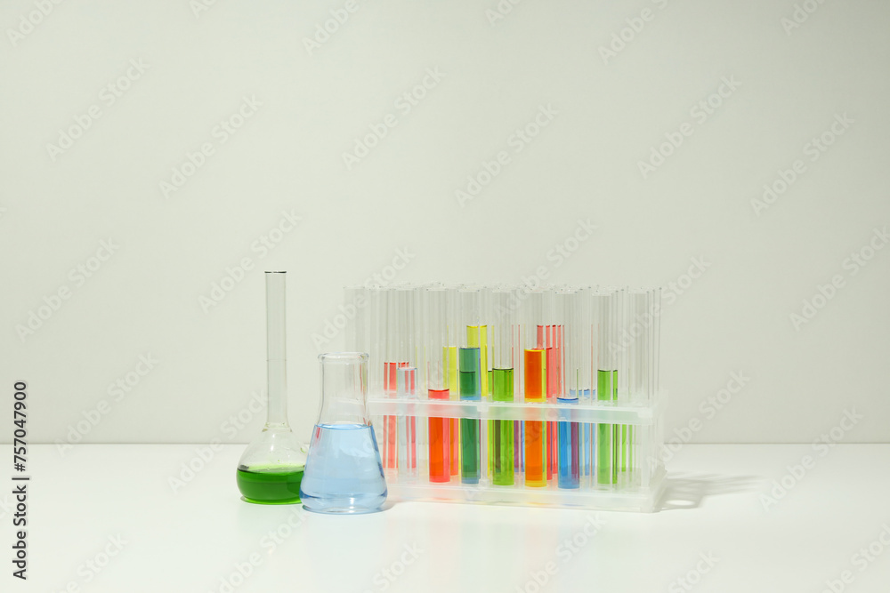 Concept of laboratory accessories, close up and selective focus Concept of laboratory accessories, close up and selective focus