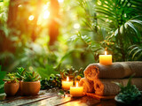 A spa’s therapeutic massage session, a haven of peace on Therapeutic Massage Awareness Day.