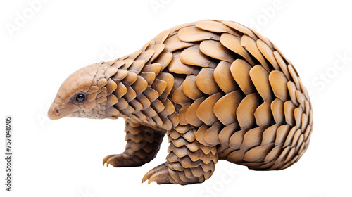 Pangolin Close-Up on isolated background